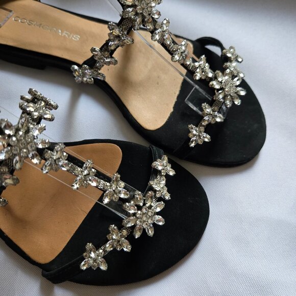CosmoParis Rhinestone Sandals SZ 37 (US 6.5) - Picture 7 of 16